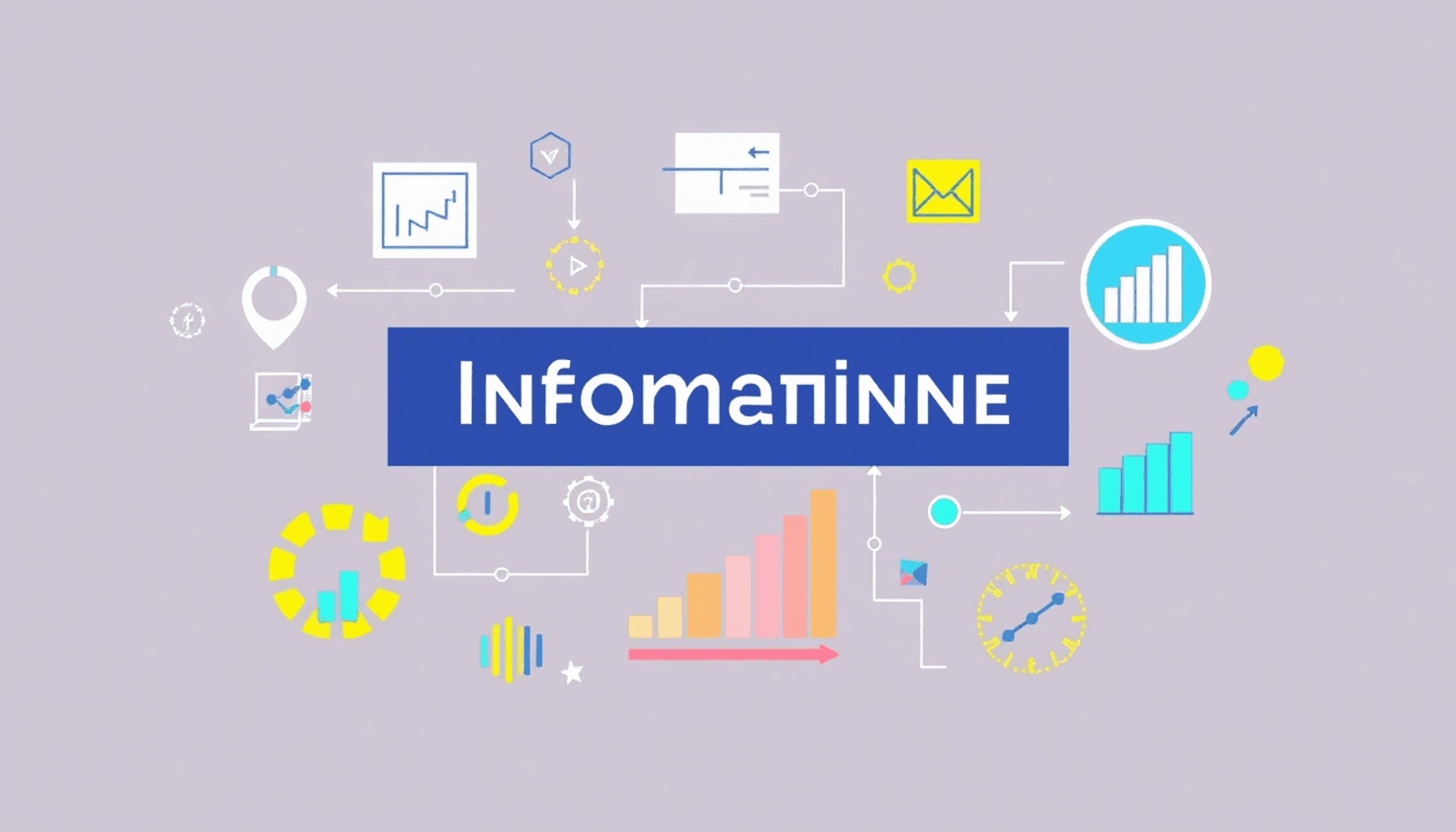 A colorful infographic featuring icons of data, graphs, and statistics on a clean background, emphasizing visual communication with charts and symb...