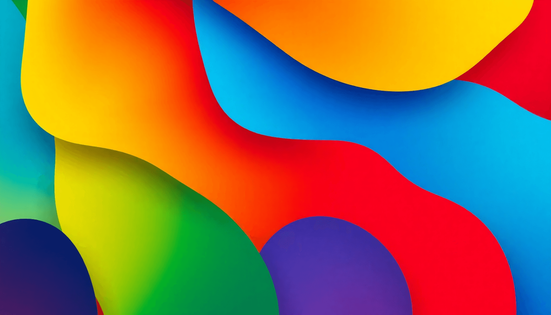 A vibrant abstract composition featuring a mix of blue, red, yellow, and green shapes and gradients, symbolizing creativity and emotional impact in...