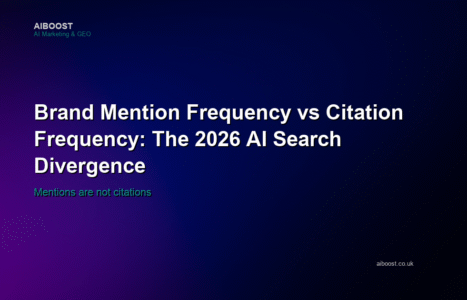 Brand mention versus citation frequency cover for AI search measurement in 2026.